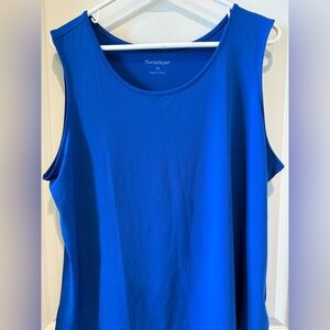 NorthStyle Women's Scoop Neck Tank Top in Bright Blue